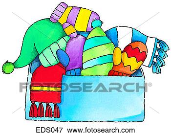 Stock Illustration - winter clothes. 
fotosearch - search 
clipart, illustration, 
drawings and vector 
eps graphics images