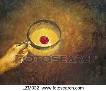 Clip Art - hand with magnifying 
glass. fotosearch 
- search clipart, 
illustration, 
drawings and vector 
eps graphics images