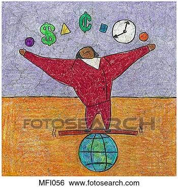 Stock Illustration - juggling & balancing 
act. fotosearch 
- search clipart, 
illustration, 
drawings and vector 
eps graphics images