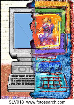 Stock Illustration - computer art. 
fotosearch - search 
clipart, illustration, 
drawings and vector 
eps graphics images