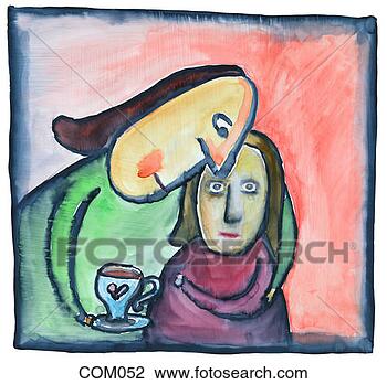 Clip Art - tea & sympathy. 
fotosearch - search 
clipart, illustration, 
drawings and vector 
eps graphics images