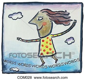 Stock Illustration - woman on tightrope.  fotosearch - search  clipart, illustration,  drawings and vector  eps graphics images