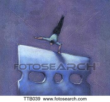Stock Illustration - man balancing 
on razor’s edge. 
fotosearch - search 
clipart, illustration, 
drawings and vector 
eps graphics images