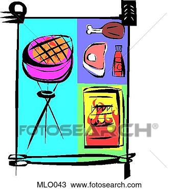 Drawing - barbequing. fotosearch 
- search clipart, 
illustration, 
drawings and vector 
eps graphics images