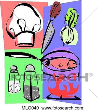 Stock Illustration - chef’s supplies. 
fotosearch - search 
clipart, illustration, 
drawings and vector 
eps graphics images