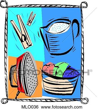 Stock Illustration - doing the laundry. 
fotosearch - search 
clipart, illustration, 
drawings and vector 
eps graphics images