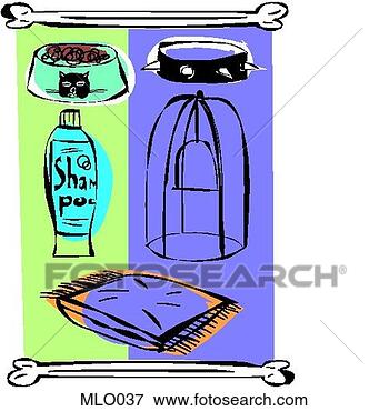 Stock Illustration - pet accessories. 
fotosearch - search 
clipart, illustration, 
drawings and vector 
eps graphics images