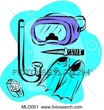 Clipart - snorkeling gear. 
fotosearch - search 
clipart, illustration, 
drawings and vector 
eps graphics images