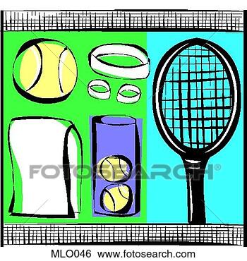 Stock Illustration - tennis equipment. 
fotosearch - search 
clipart, illustration, 
drawings and vector 
eps graphics images