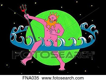 Stock Illustration - neptune or poseidon. 
fotosearch - search 
clipart, illustration, 
drawings and vector 
eps graphics images