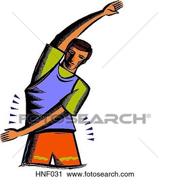 Clipart - man stretching. 
fotosearch - search 
clipart, illustration, 
drawings and vector 
eps graphics images