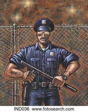 Stock Illustration - police officer. 
fotosearch - search 
clipart, illustration, 
drawings and vector 
eps graphics images