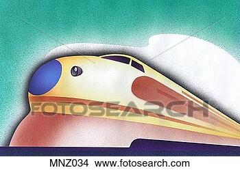 Stock Illustration - bullet train. 
fotosearch - search 
clipart, illustration, 
drawings and vector 
eps graphics images