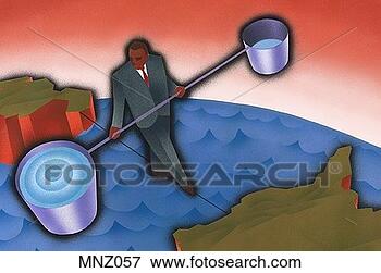Stock Illustration - man holding uneven 
pails. fotosearch 
- search clipart, 
illustration, 
drawings and vector 
eps graphics images