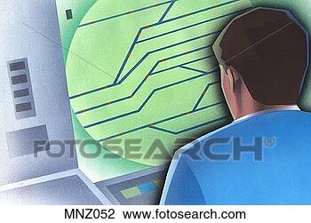 Clip Art - traffic controller. 
fotosearch - search 
clipart, illustration, 
drawings and vector 
eps graphics images