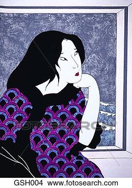Stock Illustration - woman thinking. 
fotosearch - search 
clipart, illustration, 
drawings and vector 
eps graphics images
