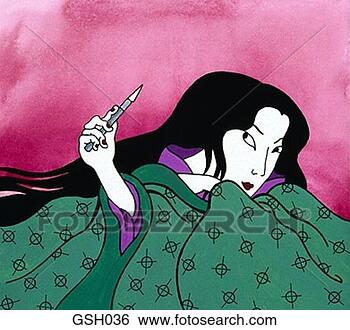 Stock Illustration - woman with utility 
knife. fotosearch 
- search clipart, 
illustration, 
drawings and vector 
eps graphics images