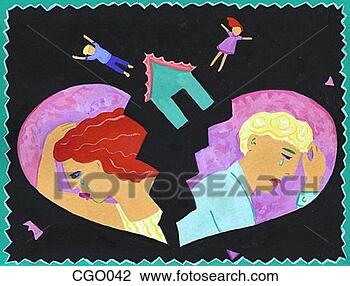 Clip Art - divorced family. 
fotosearch - search 
clipart, illustration, 
drawings and vector 
eps graphics images