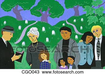 Drawing - funeral. fotosearch 
- search clipart, 
illustration, 
drawings and vector 
eps graphics images