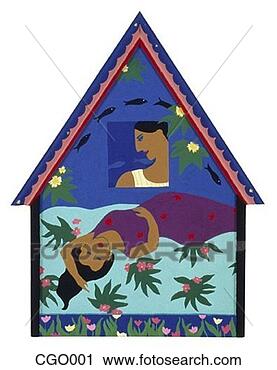 Clipart - man & sleeping 
woman. fotosearch 
- search clipart, 
illustration, 
drawings and vector 
eps graphics images
