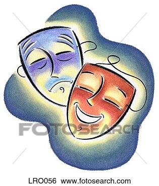 Stock Illustration - dramatic masks. 
fotosearch - search 
clipart, illustration, 
drawings and vector 
eps graphics images