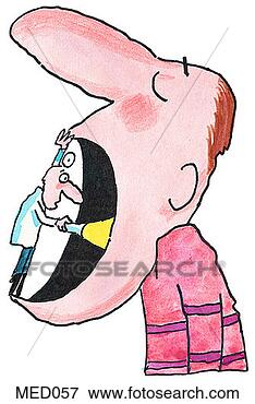 Stock Illustration - dentist examining 
man's mouth. fotosearch 
- search clipart, 
illustration, 
drawings and vector 
eps graphics images