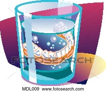 Stock Illustration - dentures in glass. 
fotosearch - search 
clipart, illustration, 
drawings and vector 
eps graphics images