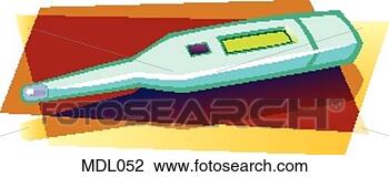 Clip Art - digital thermometer. 
fotosearch - search 
clipart, illustration, 
drawings and vector 
eps graphics images