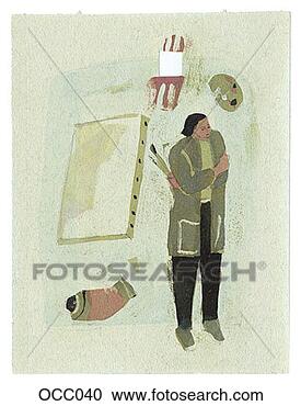 Stock Illustration - painter. fotosearch 
- search clipart, 
illustration, 
drawings and vector 
eps graphics images