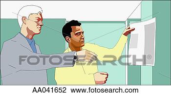 Clip Art - businessmen looking 
at newspaper. 
fotosearch - search 
clipart, illustration, 
drawings and vector 
eps graphics images