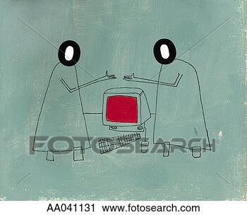 Clipart - gesturing figures 
with computer. 
fotosearch - search 
clipart, illustration, 
drawings and vector 
eps graphics images