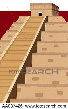 Stock Illustration - aztec temple. 
fotosearch - search 
clipart, illustration, 
drawings and vector 
eps graphics images