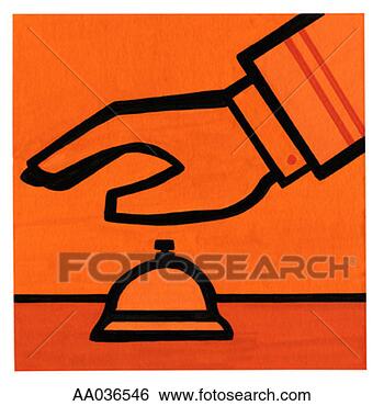 Stock Illustration - bellhop ringing 
service bell. 
fotosearch - search 
clipart, illustration, 
drawings and vector 
eps graphics images