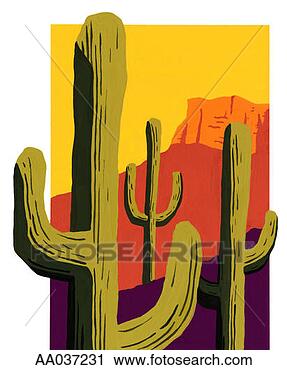Clipart - desert cactus. 
fotosearch - search 
clipart, illustration, 
drawings and vector 
eps graphics images