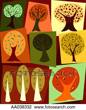 Clip Art - trees in autumn 
colors. fotosearch 
- search clipart, 
illustration, 
drawings and vector 
eps graphics images