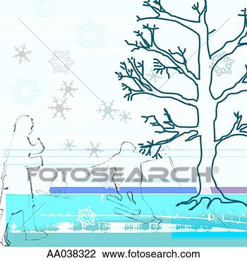 Clip Art - winter. fotosearch 
- search clipart, 
illustration, 
drawings and vector 
eps graphics images
