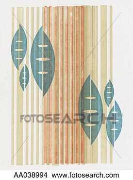 Stock Illustration - abstract background 
with stripes and 
leaf shapes. fotosearch 
- search clipart, 
illustration, 
drawings and vector 
eps graphics images