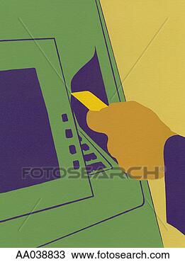 Drawing - atm transaction. 
fotosearch - search 
clipart, illustration, 
drawings and vector 
eps graphics images