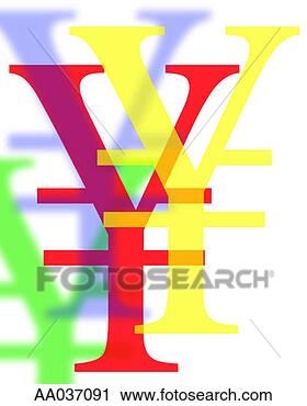 Clipart - multicolored yen 
symbol. fotosearch 
- search clipart, 
illustration, 
drawings and vector 
eps graphics images