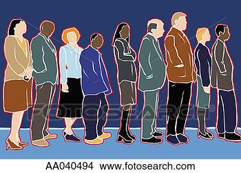 Stock Illustration - people in line. 
fotosearch - search 
clipart, illustration, 
drawings and vector 
eps graphics images