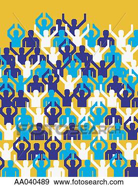 Stock Illustration - sports fans in 
stadium. fotosearch 
- search clipart, 
illustration, 
drawings and vector 
eps graphics images