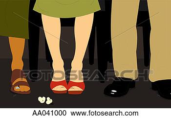 Stock Illustration - waiting in line. 
fotosearch - search 
clipart, illustration, 
drawings and vector 
eps graphics images
