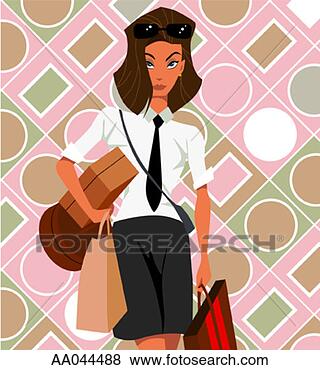 Stock Illustration - teenage girl with 
shopping bags. 
fotosearch - search 
clipart, illustration, 
drawings and vector 
eps graphics images