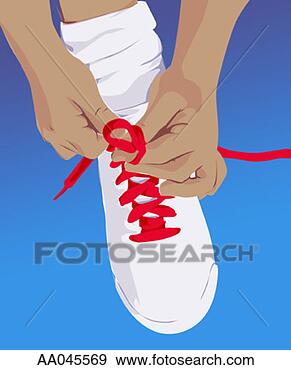 Stock Illustration - learning to tie 
shoes. fotosearch 
- search clipart, 
illustration, 
drawings and vector 
eps graphics images