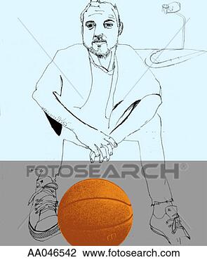 Clip Art - man resting on 
basketball court. 
fotosearch - search 
clipart, illustration, 
drawings and vector 
eps graphics images