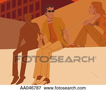 Stock Illustration - young people sitting 
in city square. 
fotosearch - search 
clipart, illustration, 
drawings and vector 
eps graphics images