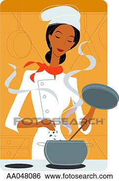 Stock Illustration - chef in kitchen. 
fotosearch - search 
clipart, illustration, 
drawings and vector 
eps graphics images
