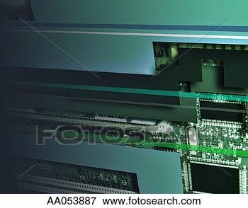 Stock Illustration - computer motherboard. 
fotosearch - search 
clipart, illustration, 
drawings and vector 
eps graphics images