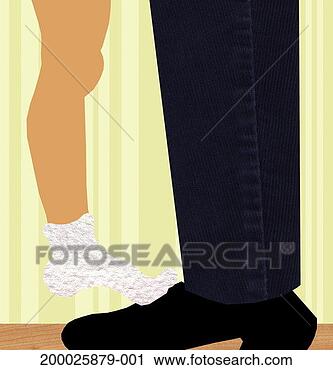 Clipart - girl standing 
on father's feet, 
low section. fotosearch 
- search clipart, 
illustration, 
drawings and vector 
eps graphics images