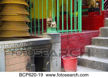 Stock Photograph - stairs to side 
street hong kong 
temple. fotosearch 
- search stock 
photos, pictures, 
images, and photo 
clipart